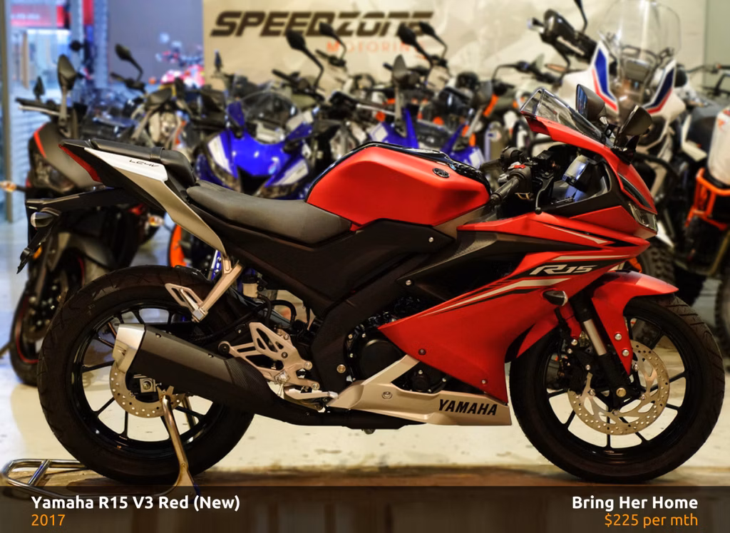 Yamaha YZF-R15 V3 Red ABS 2017 (New)