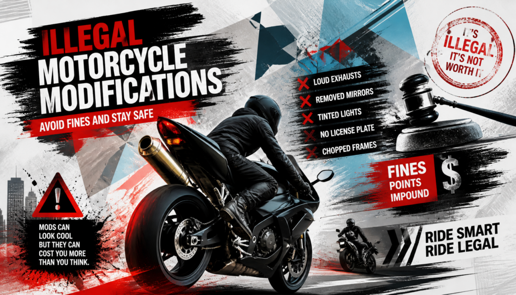Illegal Motorcycle Modifications: Avoid fines and stay safe
